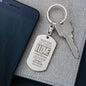 Dad I Truly Love You - Engraved Dog Tag Keychain