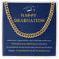 Happy Graduation - Cuban Link Chain