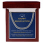 Happy Graduation - Cuban Link Chain