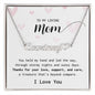 To My Loving Mom, I Love You - Heart Name Necklace