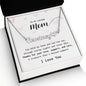 To My Loving Mom, I Love You - Heart Name Necklace