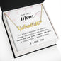 To My Loving Mom, I Love You - Heart Name Necklace