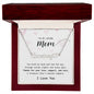 To My Loving Mom, I Love You - Heart Name Necklace