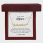To My Loving Mom, I Love You - Heart Name Necklace