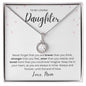 "To My Loving Daughter" - Love Mom - Eternal Hope Necklace