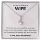 To My Gorgeous Wife Divine Beauty Necklace