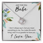 Just For You Babe Love Loop Necklace