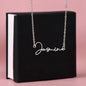 To My Daughter, Love Dad - Signature Style Name Necklace