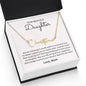 To My Beautiful Daughter, Love Mom - Signature Style Name Necklace
