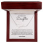 To My Beautiful Daughter, Love Mom - Signature Style Name Necklace