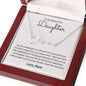 To My Beautiful Daughter, Love Mom - Signature Style Name Necklace