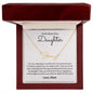 To My Beautiful Daughter, Love Mom - Signature Style Name Necklace